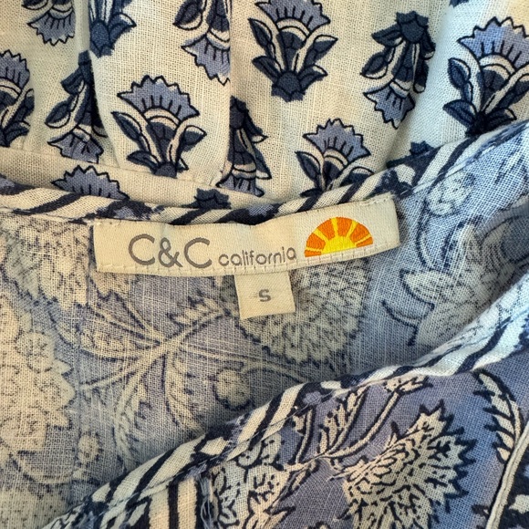 C&C California French Provence inspired Print, Mini Dress- size S - Picture 11 of 12